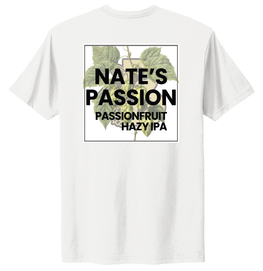 Bear Cave Brewing NATE'S PASSION TEE - WHITE