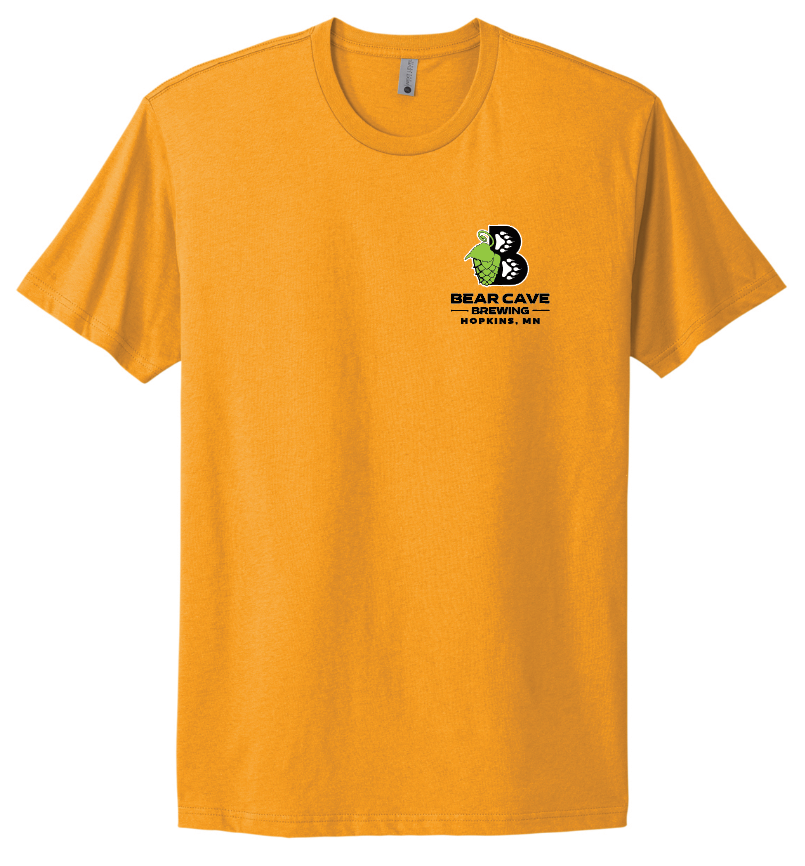 Bear Cave Brewing LARRY'S LAGER TEE - GOLD