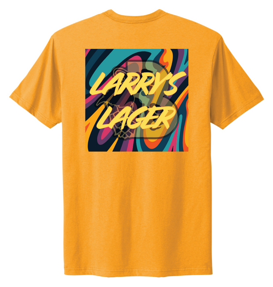 Bear Cave Brewing LARRY'S LAGER TEE - GOLD