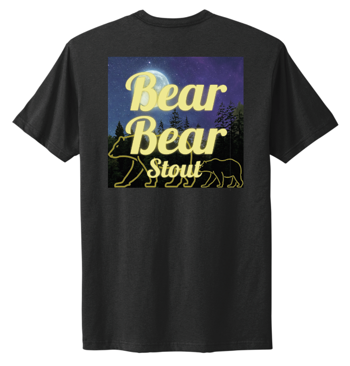 Bear Cave Brewing BEAR BEAR STOUT TEE - BLACK